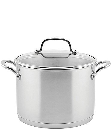 Image of KitchenAid 3-Ply Base Stainless Steel 8-Quart Stockpot With Lid