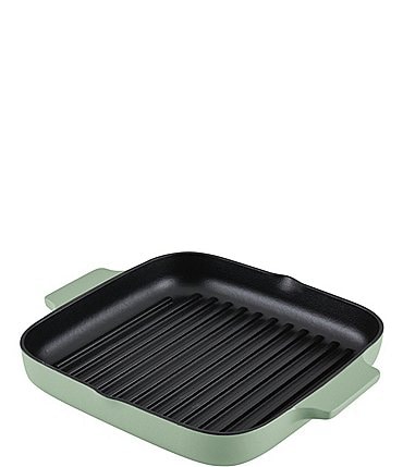 Image of Kitchenaid Enameled Cast Iron Square Grill and Roasting Pan, 11-Inch