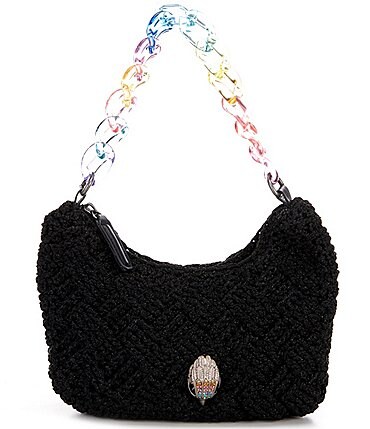 Image of Kurt Geiger London Crochet Rainbow Chain Crossbody Bag