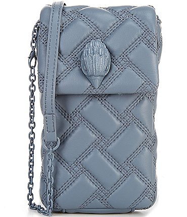 Image of Kurt Geiger London Grey Drench Kensington Phone Crossbody Bag