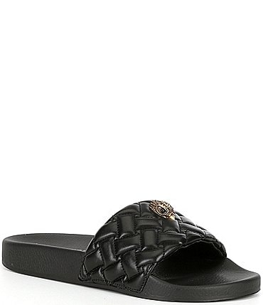 Image of Kurt Geiger London Meena Quilted Eagle Head Sandals