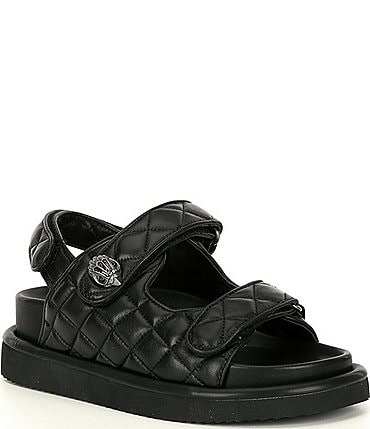 Image of Kurt Geiger London Orson Quilted Leather Platform Sandals