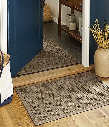 Image of L.L.Bean Everyspace Recycled Waterhog Trees Door Mat