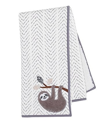 Image of Lambs & Ivy Baby Jungle Sherpa Sloth Baby Blanket