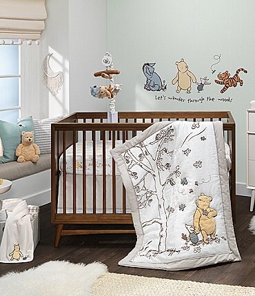 Image of Lambs & Ivy Disney Baby Storytime Pooh 3-Piece Nursery Crib Bedding Set