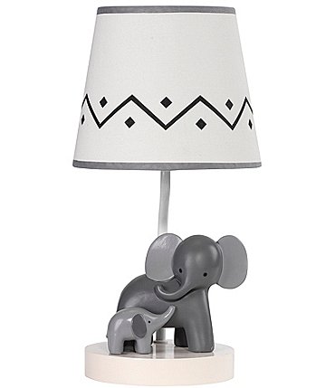 Image of Lambs & Ivy Me & Mama Elephant Lamp with Shade & Bulb