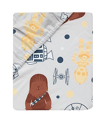 Image of Lambs & Ivy Star Wars Signature Millennium Falcon Cotton Fitted Crib Sheet