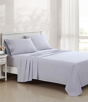 Image of Laura Ashley 800-Thread Count Solid Sateen Sheet Set