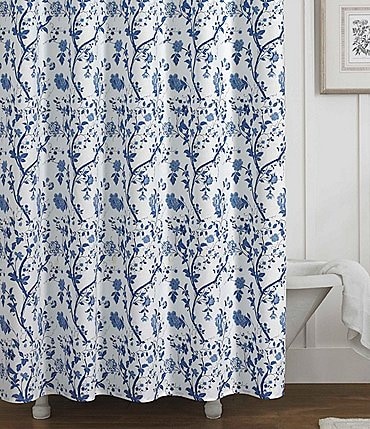 Image of Laura Ashley Charlotte Floral Shower Curtain