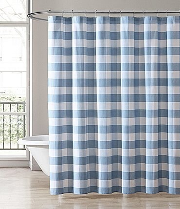 Image of Laura Ashley Cynthia Cotton Twill Shower Curtain