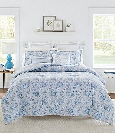 Image of Laura Ashley Nina 6-Piece Floral Comforter Set