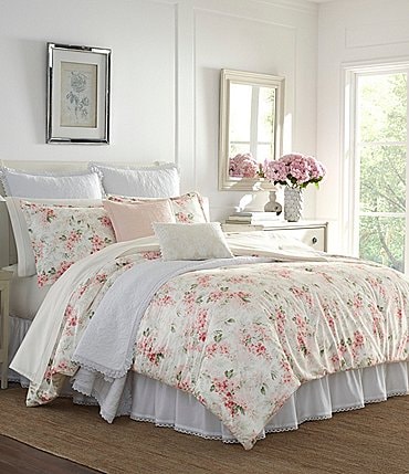 Image of Laura Ashley Wisteria Floral Comforter Mini Set