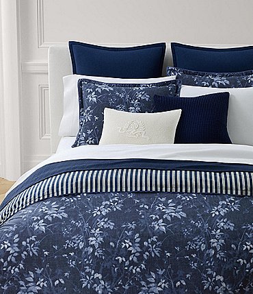 Image of Lauren Ralph Lauren Caterina Floral Percale Duvet Cover Mini Set