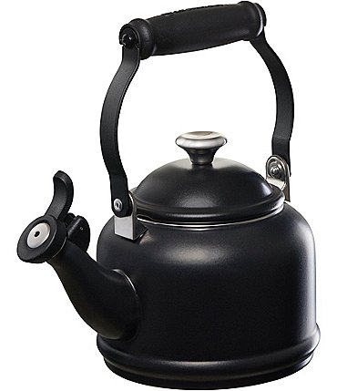 Image of Le Creuset 1.25-Quart Enameled Steel Demi Tea Kettle with Stainless Steel Knob