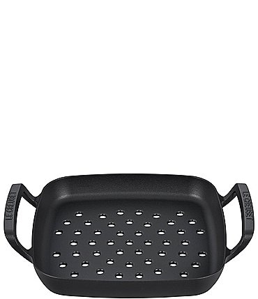 Image of Le Creuset 12" Enameled Cast Iron Alpine Outdoor Square Grill Basket