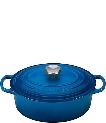 Image of Le Creuset 5-Quart Signature Oval Dutch Oven with Stainless Steel Knob