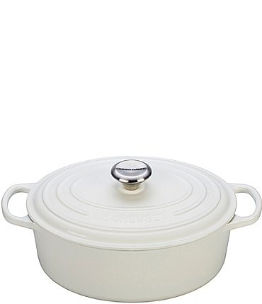 Image of Le Creuset 5-Quart Signature Oval Dutch Oven with Stainless Steel Knob