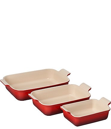 Image of Le Creuset Heritage 3-Piece Rectangular Baking Dish Set