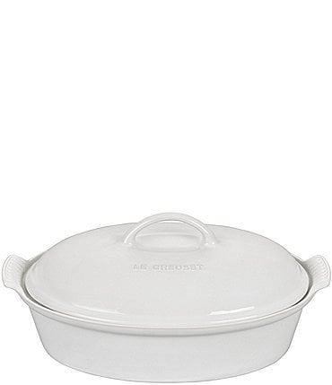 Image of Le Creuset Heritage Oval Casserole Covered Dish