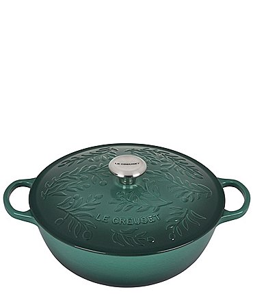 Image of Le Creuset Olive Branch Collection Signature Soup Pot with Stainless Steel Knob