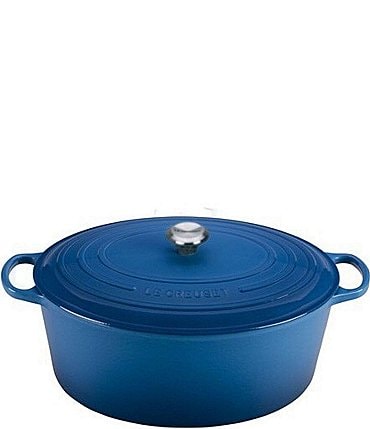 Image of Le Creuset Signature 15.5 Quart Oval Dutch Oven with Stainless Steel Knob
