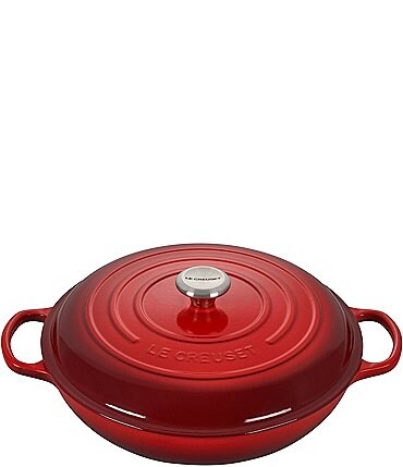 Image of Le Creuset Signature 5-Qt Enameled Cast Iron Braiser with Stainless Steel Knob