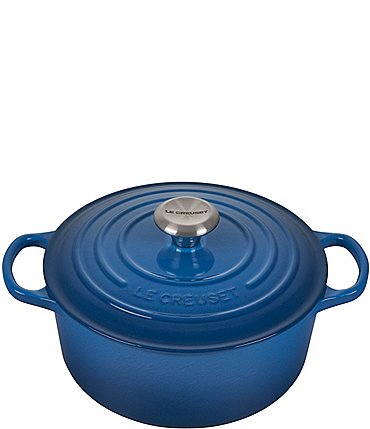 Image of Le Creuset Signature 5.5-qt. Round Enameled Cast Iron Dutch Oven with Stainless Steel Knob