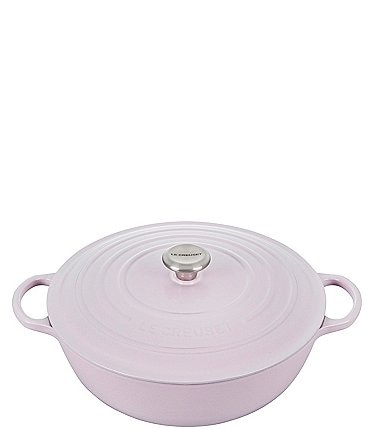 Image of Le Creuset Shallot Signature Enameled Cast Iron Chef's Oven with Stainless Steel Knob