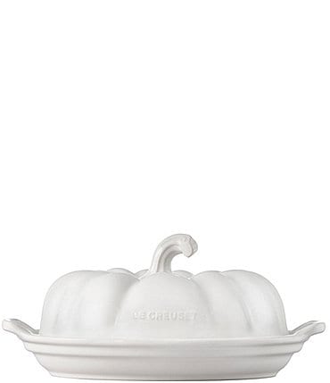 Image of Le Creuset Stoneware Pumpkin Butter Dish, 8.3"