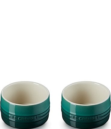 Image of Le Creuset Stoneware Round Ramekin Straight Wall, Set of 2