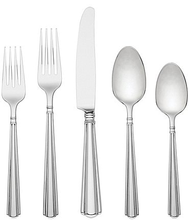 Image of Lenox Amber Hill 65-Piece Stainless Steel Flatware Set