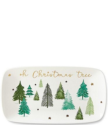 Image of Lenox Balsam Lane Oh Christmas Tree Hors D'oeuvre Tray