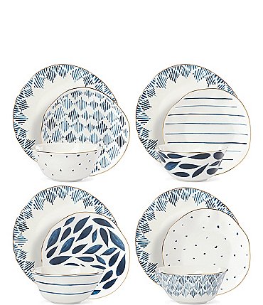 Image of Lenox Blue Bay 12-Piece Dinnerware Set