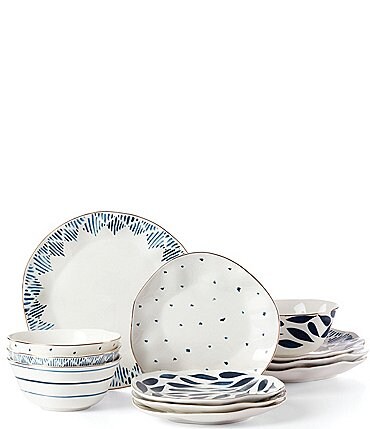 Image of Lenox Blue Bay 12-Piece Dinnerware Set