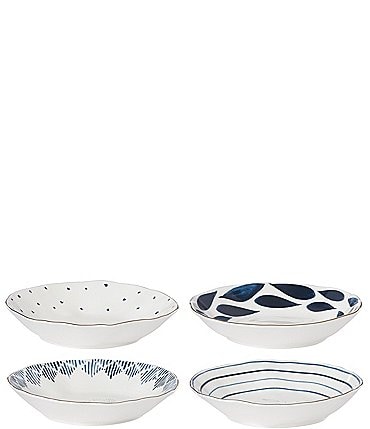 Image of Lenox Blue Bay Assorted 4-piece Pasta Bowl Set