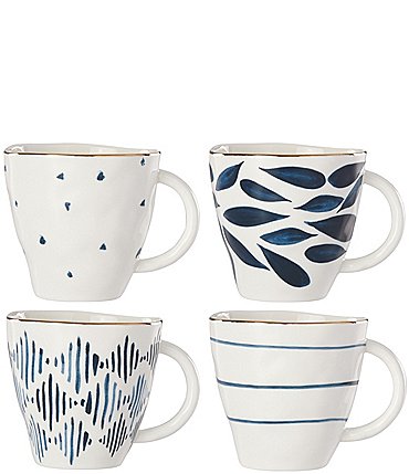 Image of Lenox Blue Bay Assorted Dessert Mugs, Set of 4