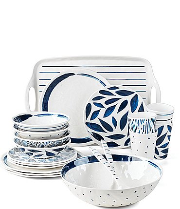 Image of Lenox Blue Bay Melamine 20-Piece Dinnerware Set