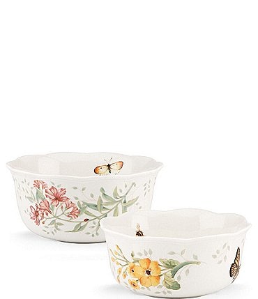 Image of Lenox Butterfly Meadow 2-Piece Nesting Bowl Set