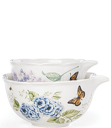 Image of Lenox Butterfly Meadow 2-Piece Nesting Mixing Bowl Set