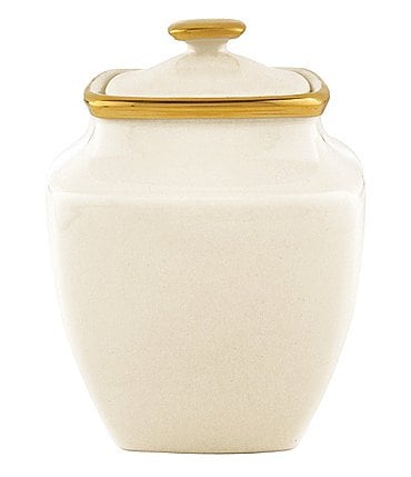 Image of Lenox Eternal Ivory Square Sugar Bowl With Lid