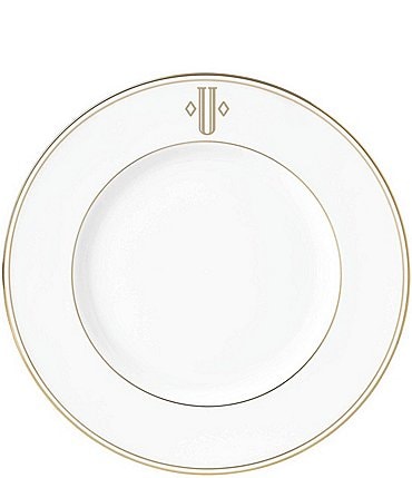 Image of Lenox Federal Gold Block-Monogrammed Accent Plate