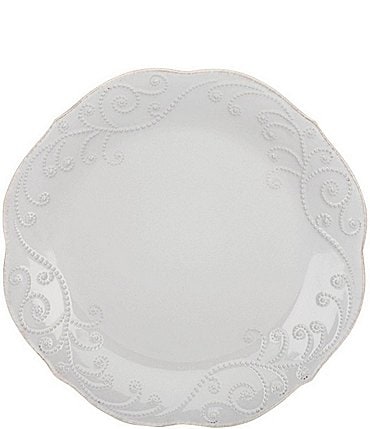 Image of Lenox 4-Piece French Perle Scalloped Stoneware Accent Plate Set