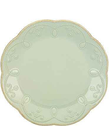 Image of Lenox French Perle Scalloped Stoneware Accent Salad Plate