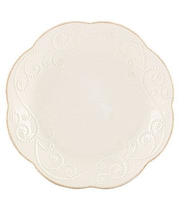 Image of Lenox 4-Piece French Perle Scalloped Stoneware Dessert Plate Set