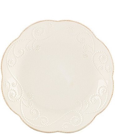 Image of Lenox French Perle Scalloped Stoneware Dinner Plate