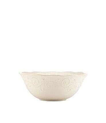 Image of Lenox French Perle Scalloped Stoneware Serving Bowl