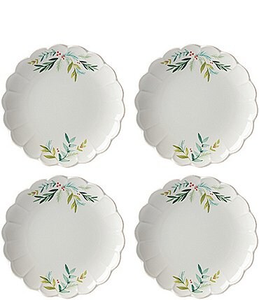 Image of Lenox French Perle Berry Accent Plates, Set of 4