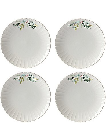 Image of Lenox French Perle Berry Dinner Plates, Set of 4