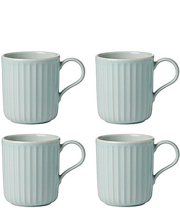 Image of Lenox French Perle Collection Scallop Coffee Mugs, Set of 4