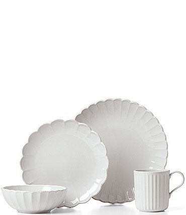 Image of Lenox French Perle Scallop 4-Piece Place Setting